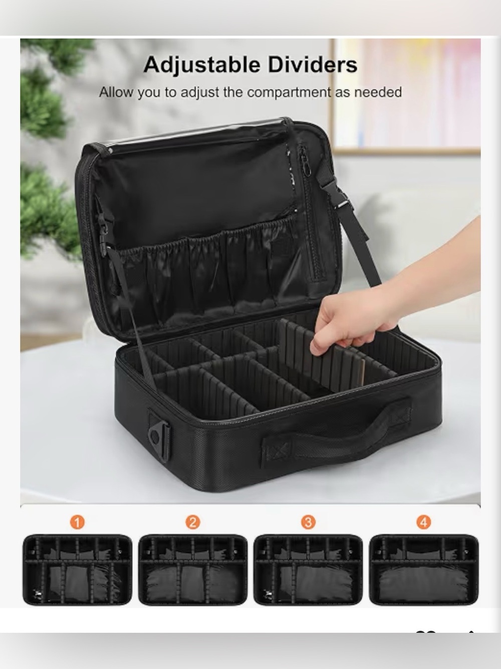 Black Relavel Makeup Organizer - Picture 4 of 10